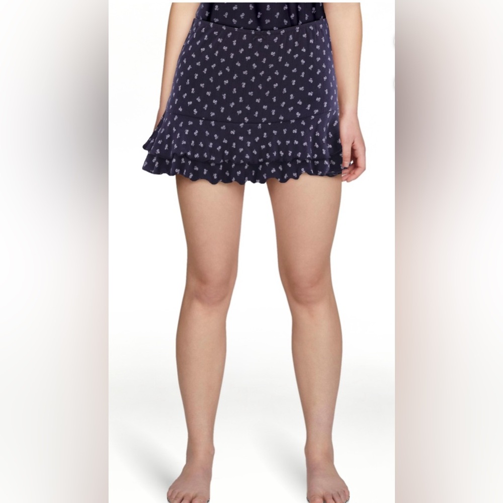 BRAND NEW No Boundaries Sleepwear Pointelle Skort, Women's, - Picture 1 of 3